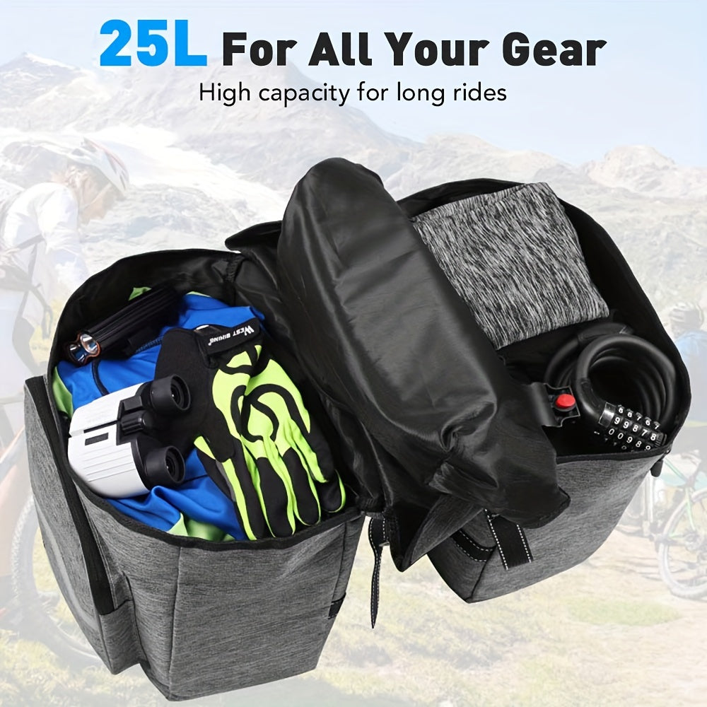 25L Large Capacity Mountain Bike Rear Shelf Pack