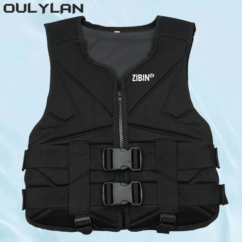 Neoprene Safety Vest Rescue Boats Life Jacket . - Heidi Ho Your Wellness Pro