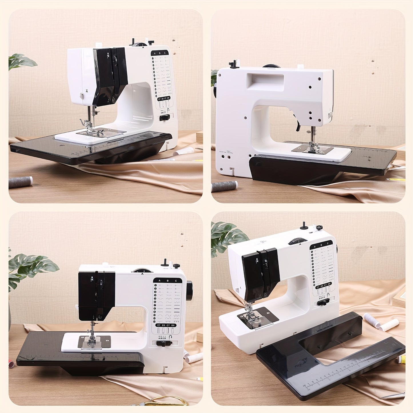 Mini 12 Stitches Double Thread Sewing Machine