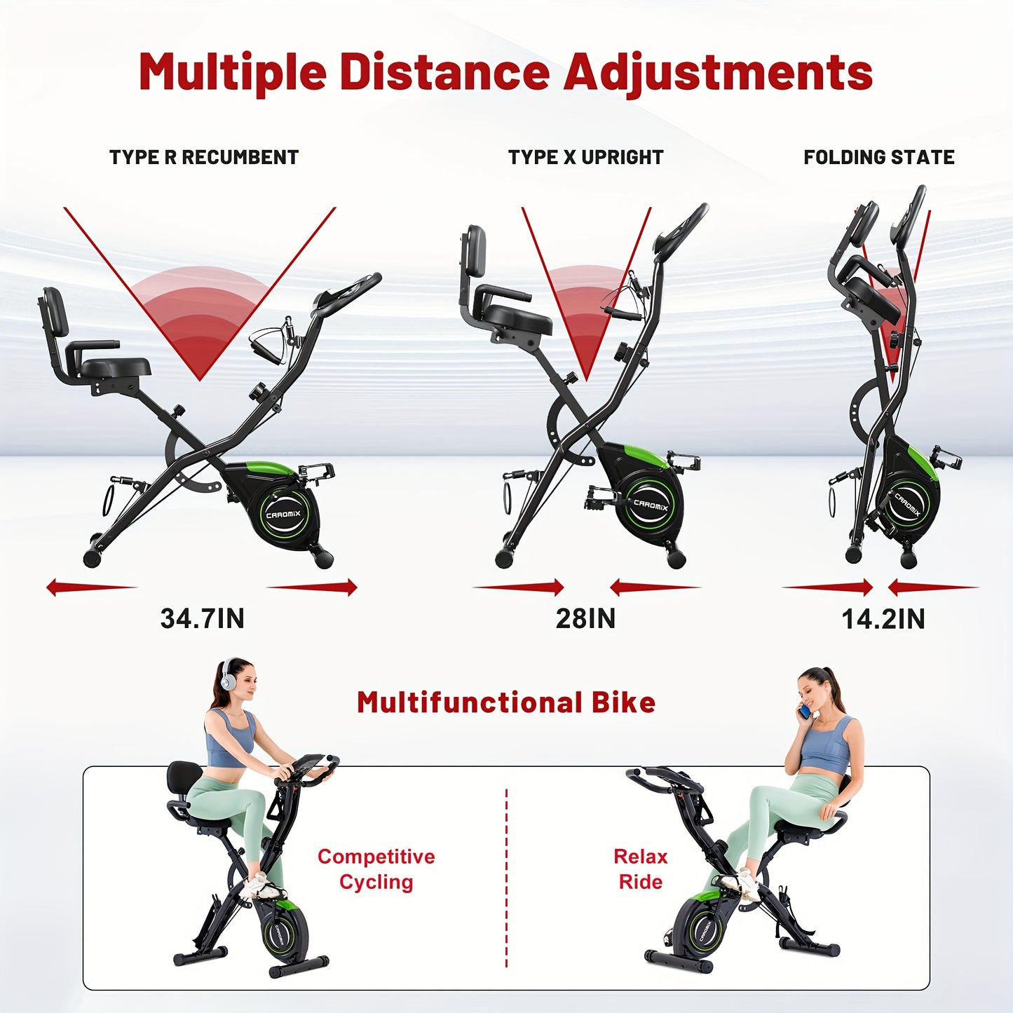 4 in 1 Multi-Functional Trainer with 16-Level Resistance