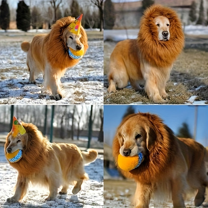 1pc Realistic Lion Mane Costume