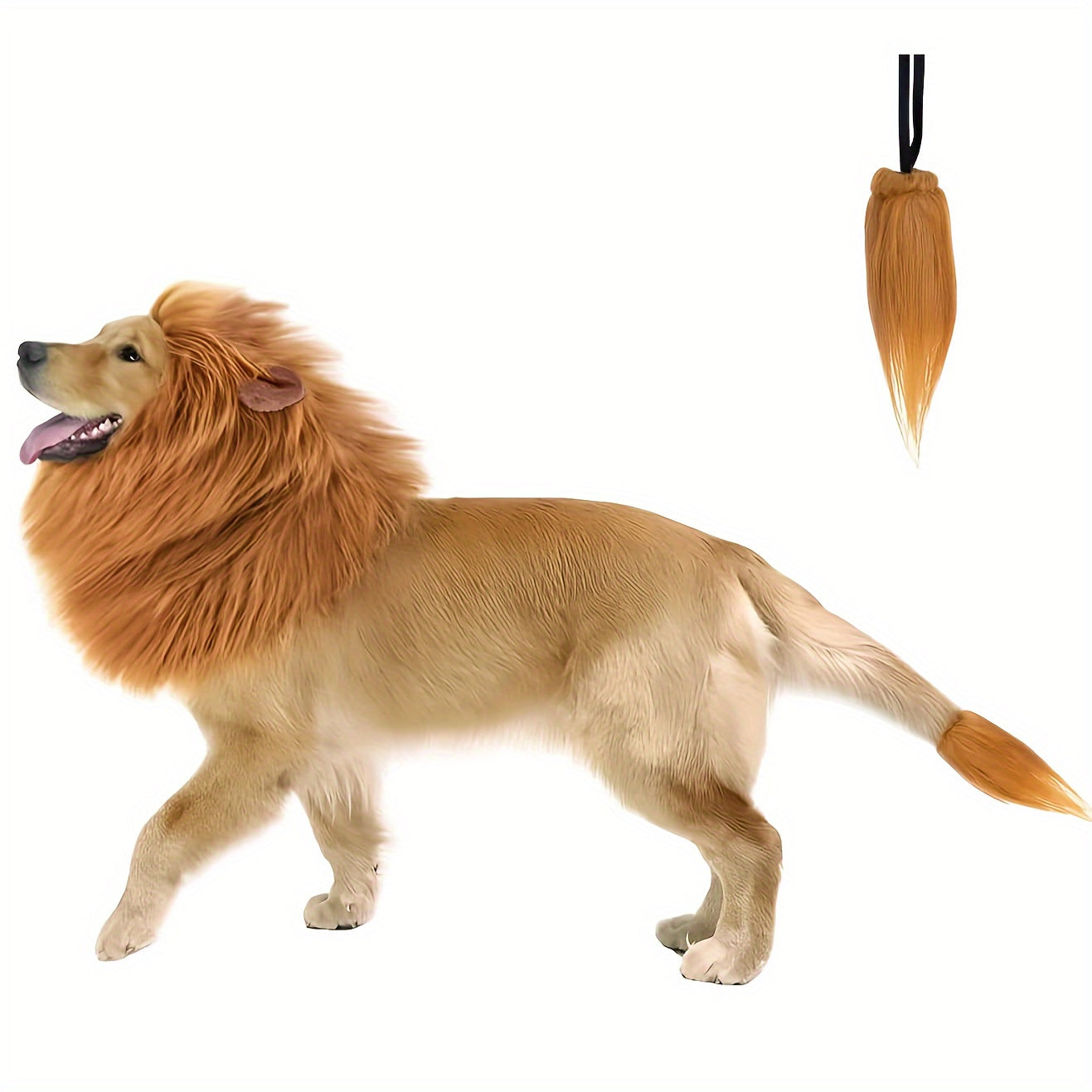 1pc Realistic Lion Mane Costume