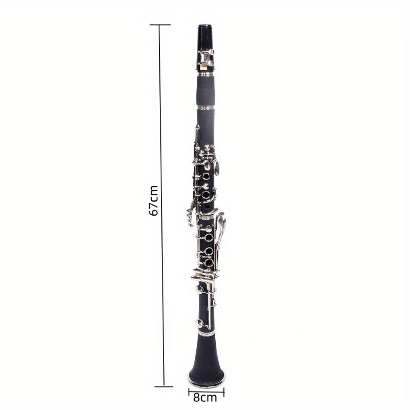 Black Student Mid-range Flat B Tone Clarinet Set - Heidi Ho Your Wellness Pro