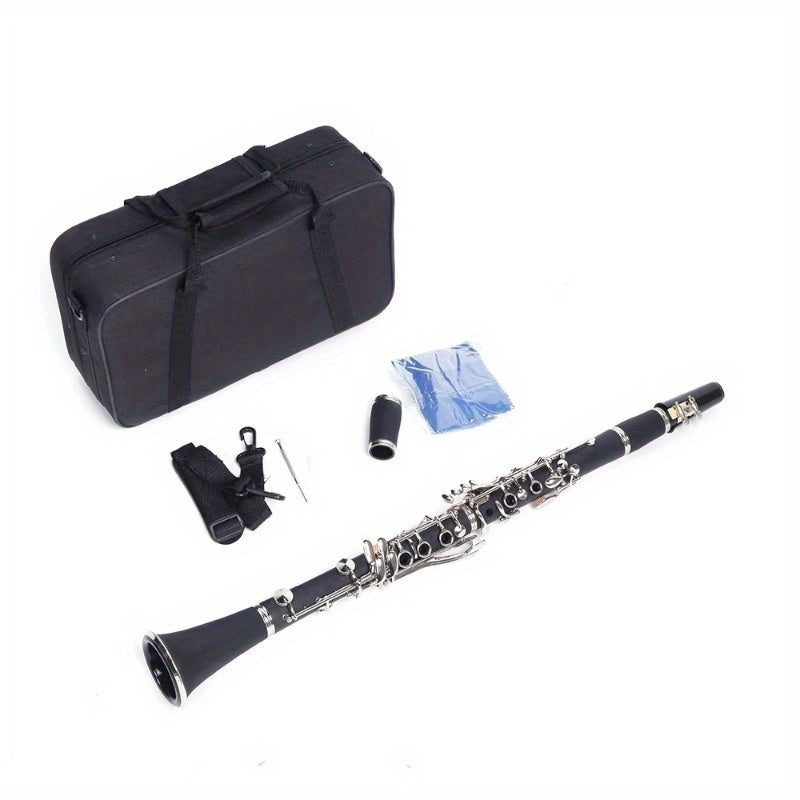 Black Student Mid-range Flat B Tone Clarinet Set - Heidi Ho Your Wellness Pro