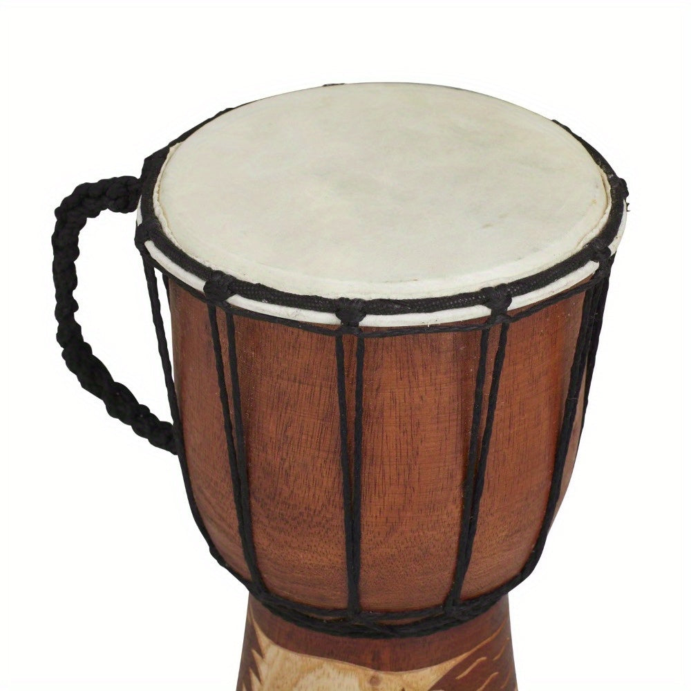 7" x 12" Brown Wood Handmade Djembe Drum