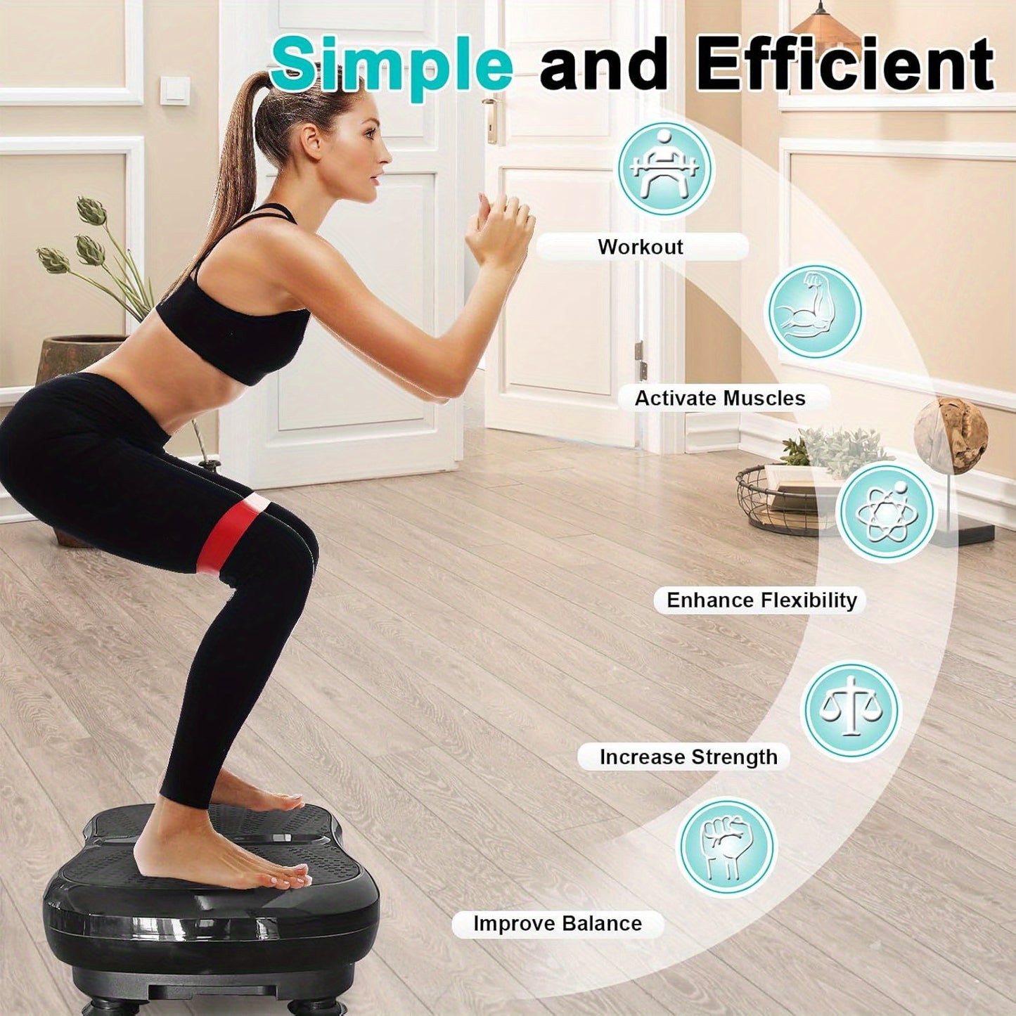 99-Level Mini Vibration Plate Fitness Machine