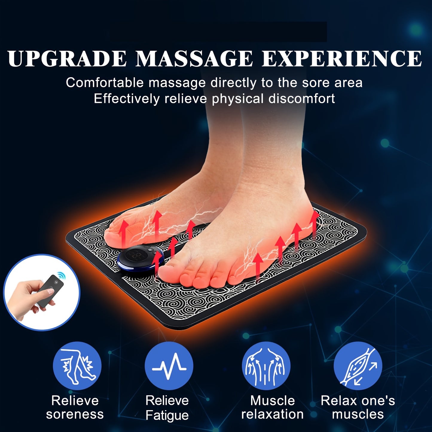 Neuropathy foot massager, pain relief foot massage pad