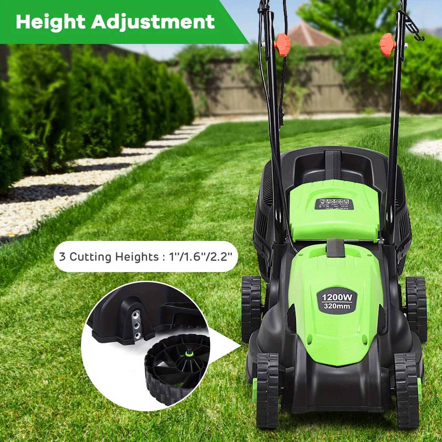 MAXMASS 12 Amp Electric Lawn Mower