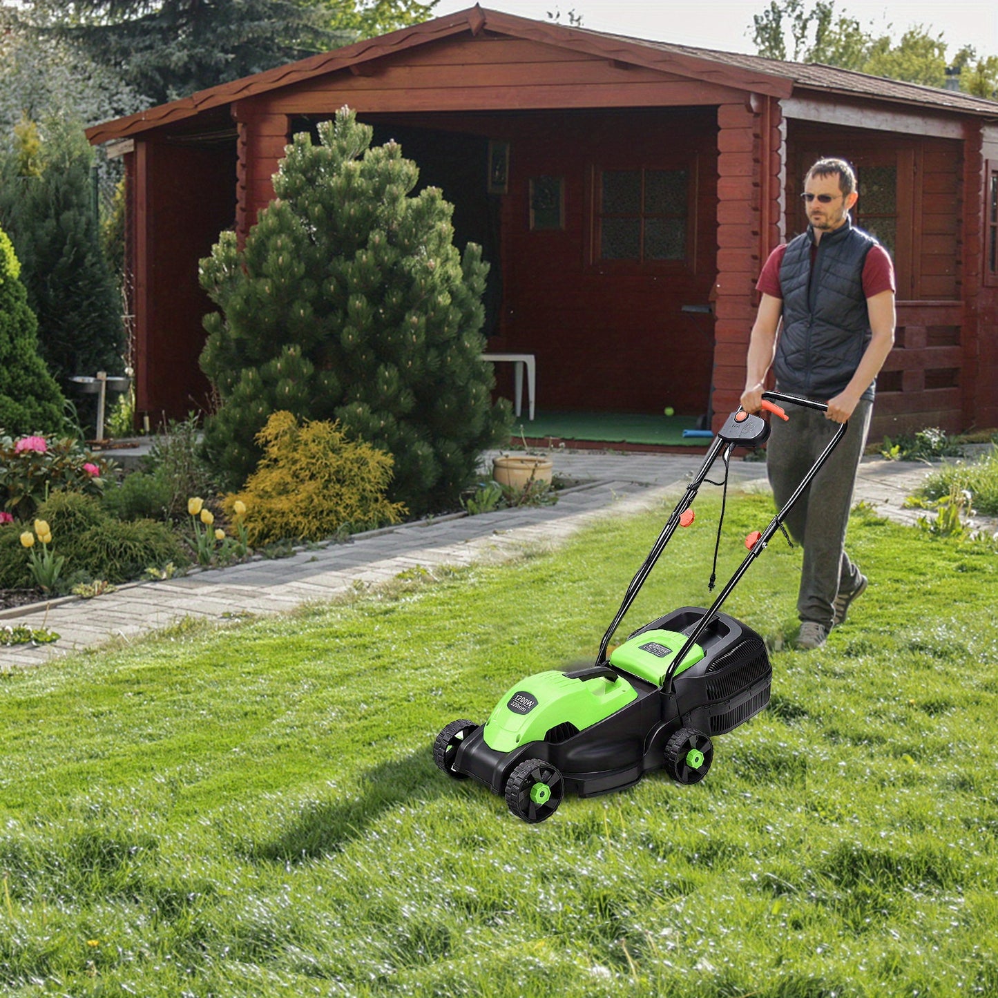 MAXMASS 12 Amp Electric Lawn Mower