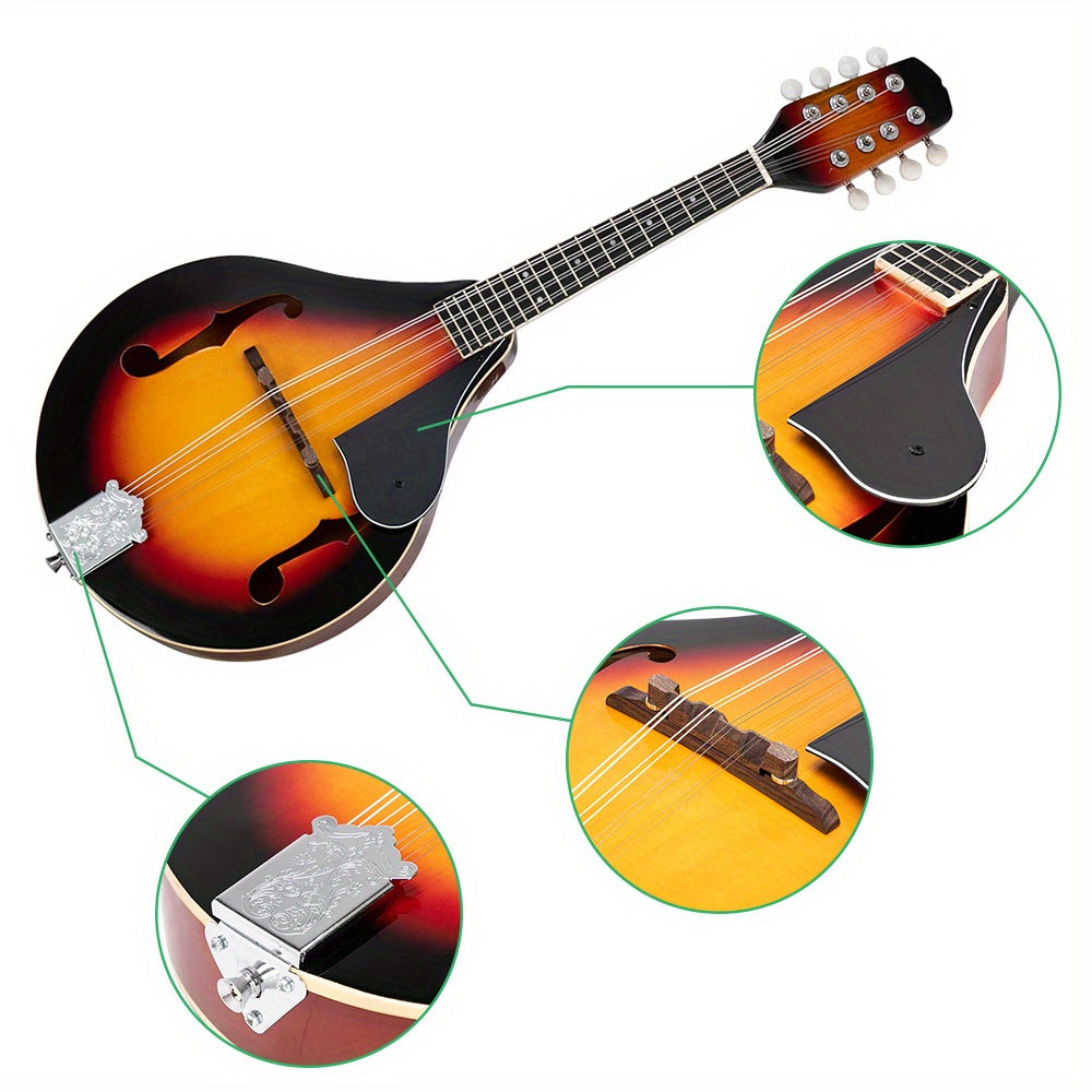 A Style Elegant Mandolin with Guard Board Sunset