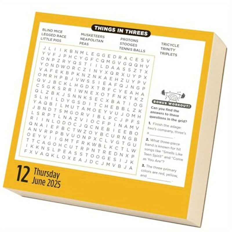 Brain Workout Word Search Page-A-Day