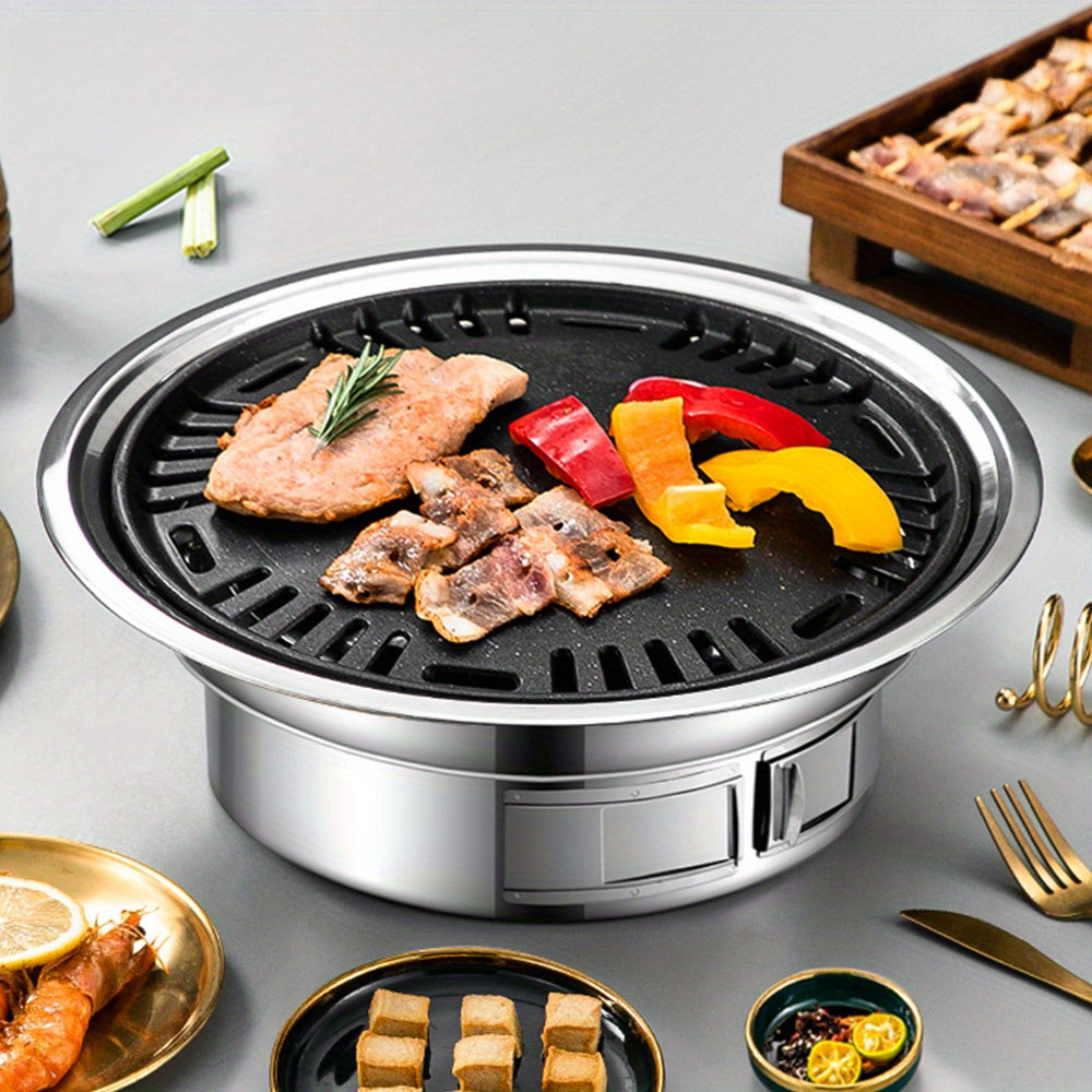 Portable Charcoal Grill, Tabletop Outdoor Barbecue