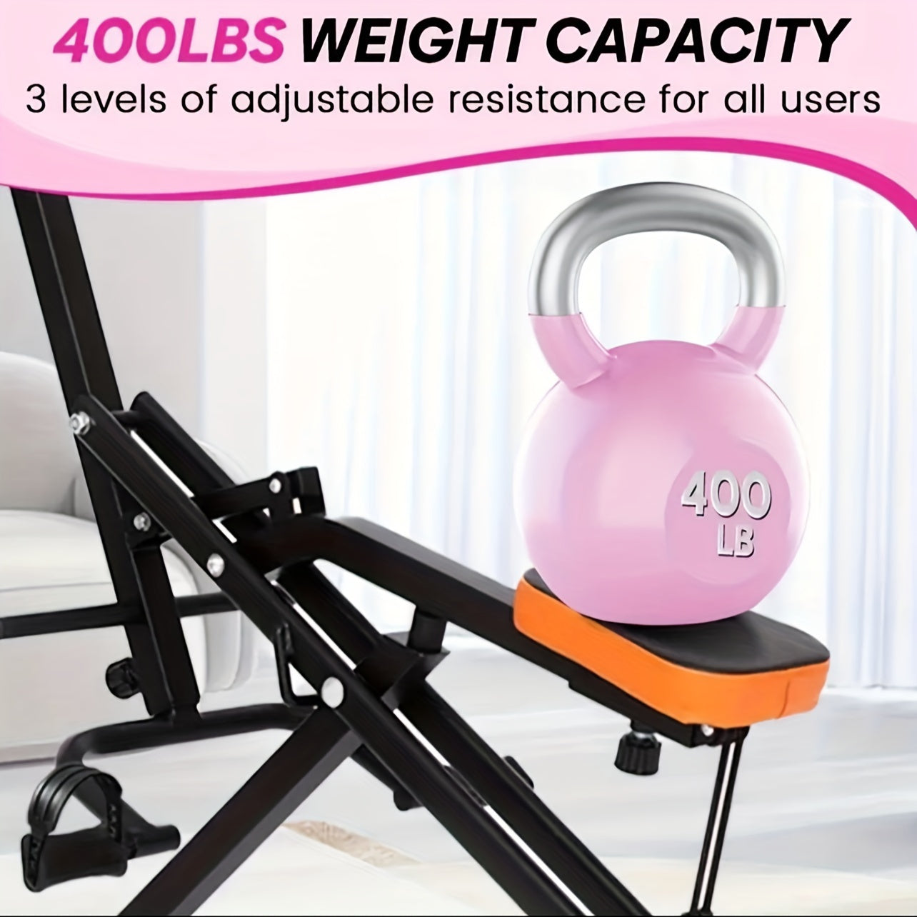 Foldable Home Gym Squat Machine Trainer