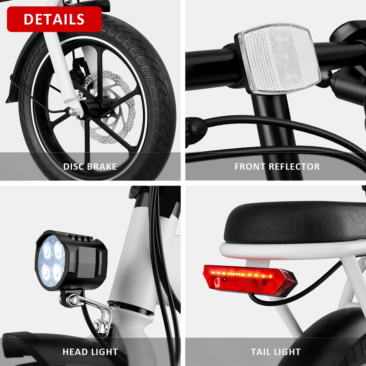 Electric Bike Adult with Adjustable Seat