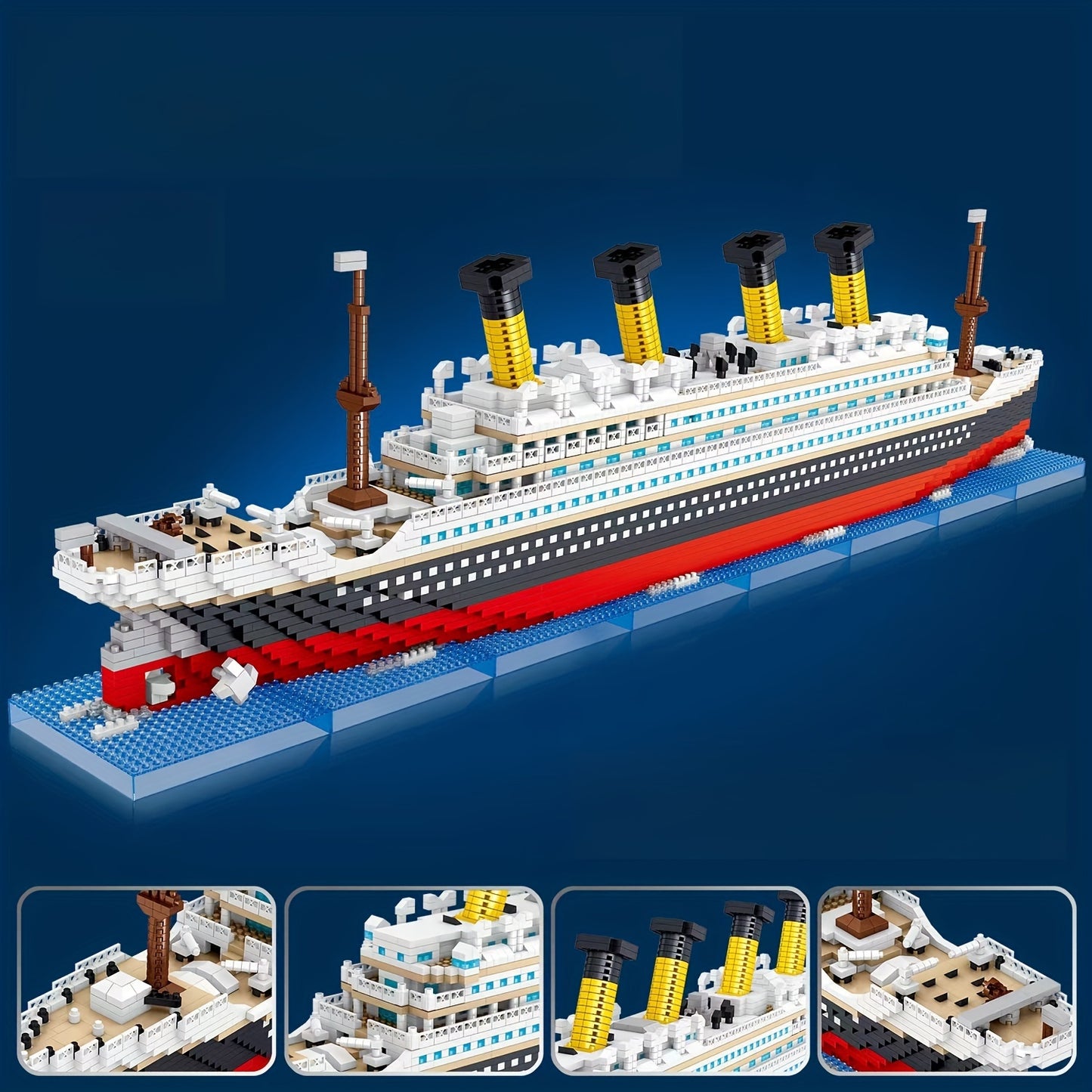 Titanic Model Building Blocks-assembled Ship - Heidi Ho Your Wellness Pro