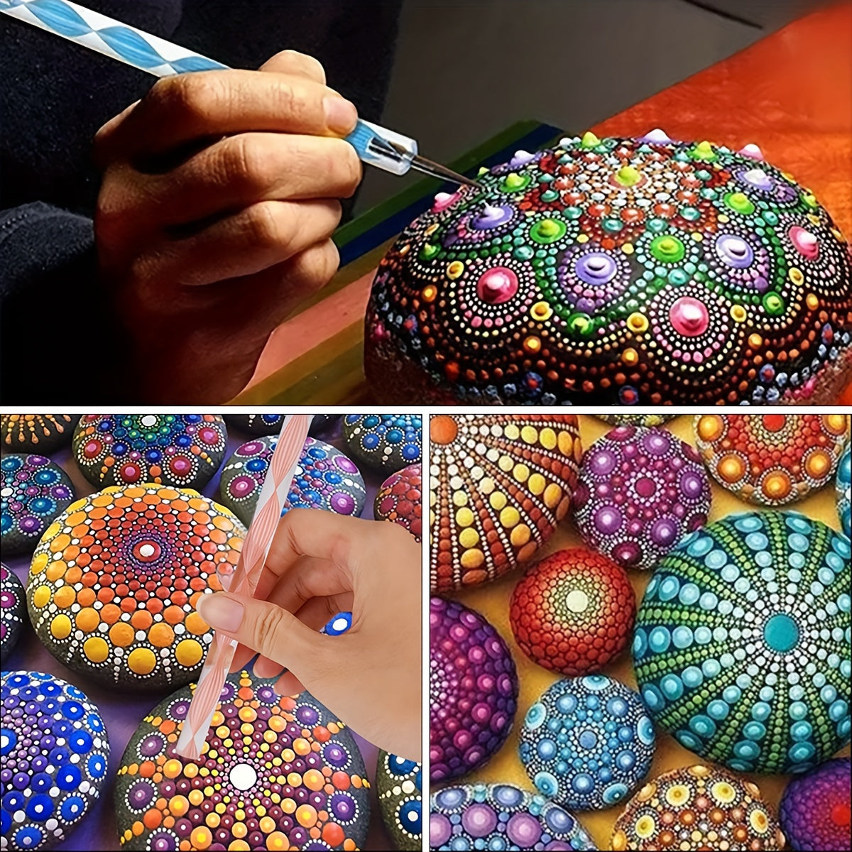 Mandala Dotting Tools Rock Painting Kits - Heidi Ho Your Wellness Pro