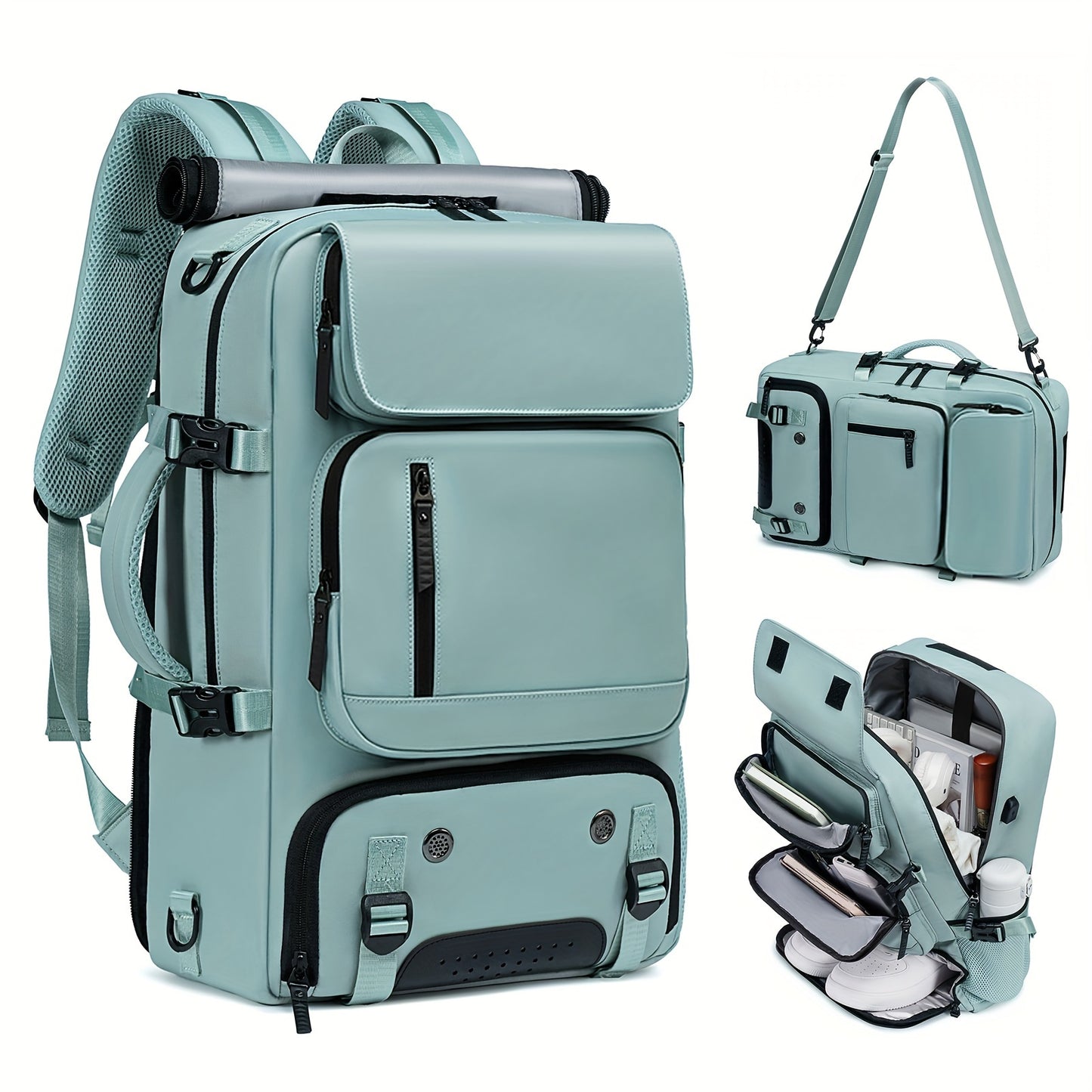 1pc Extra-Large Capacity Waterproof Laptop Backpack