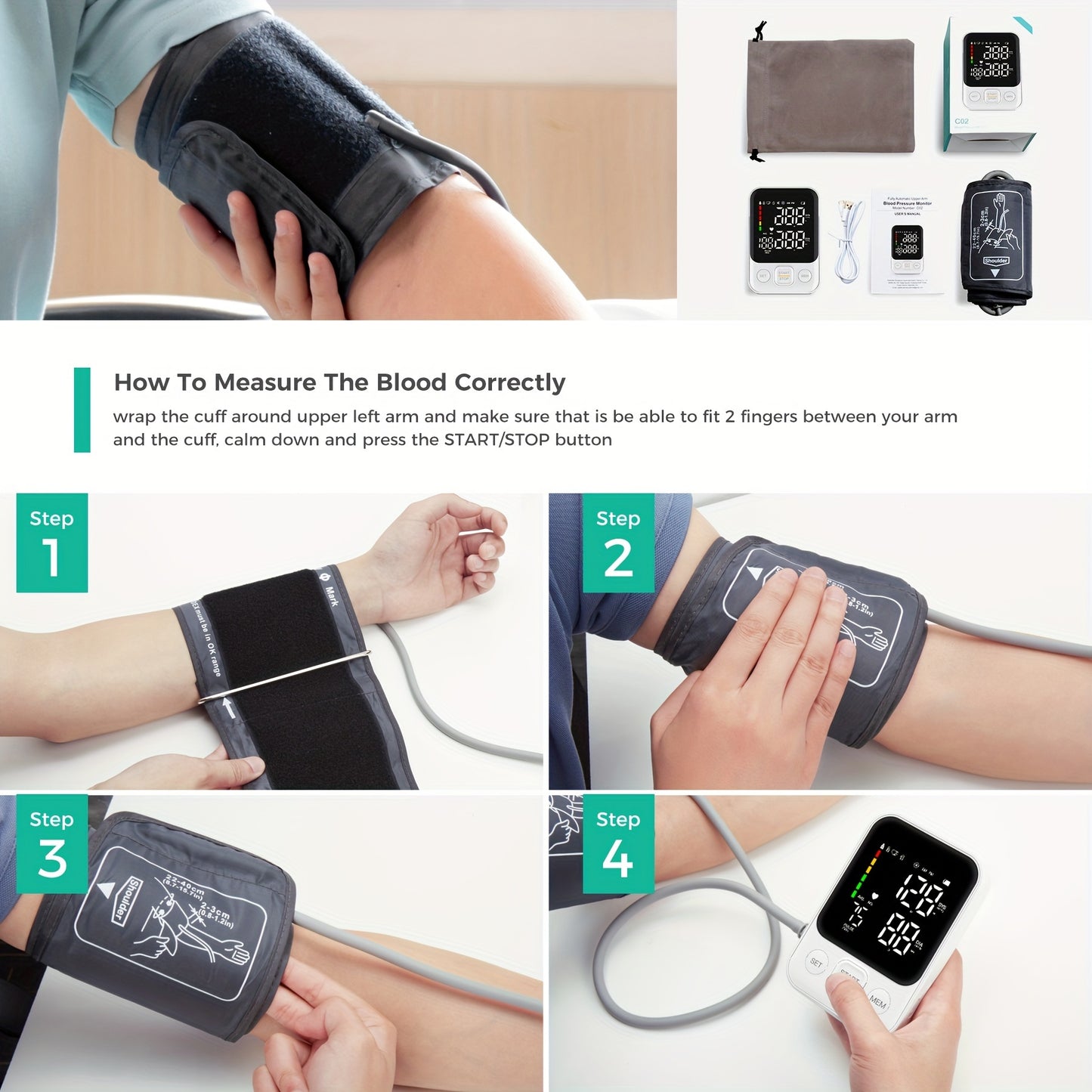 Blood Pressure Monitor Accurate Digital