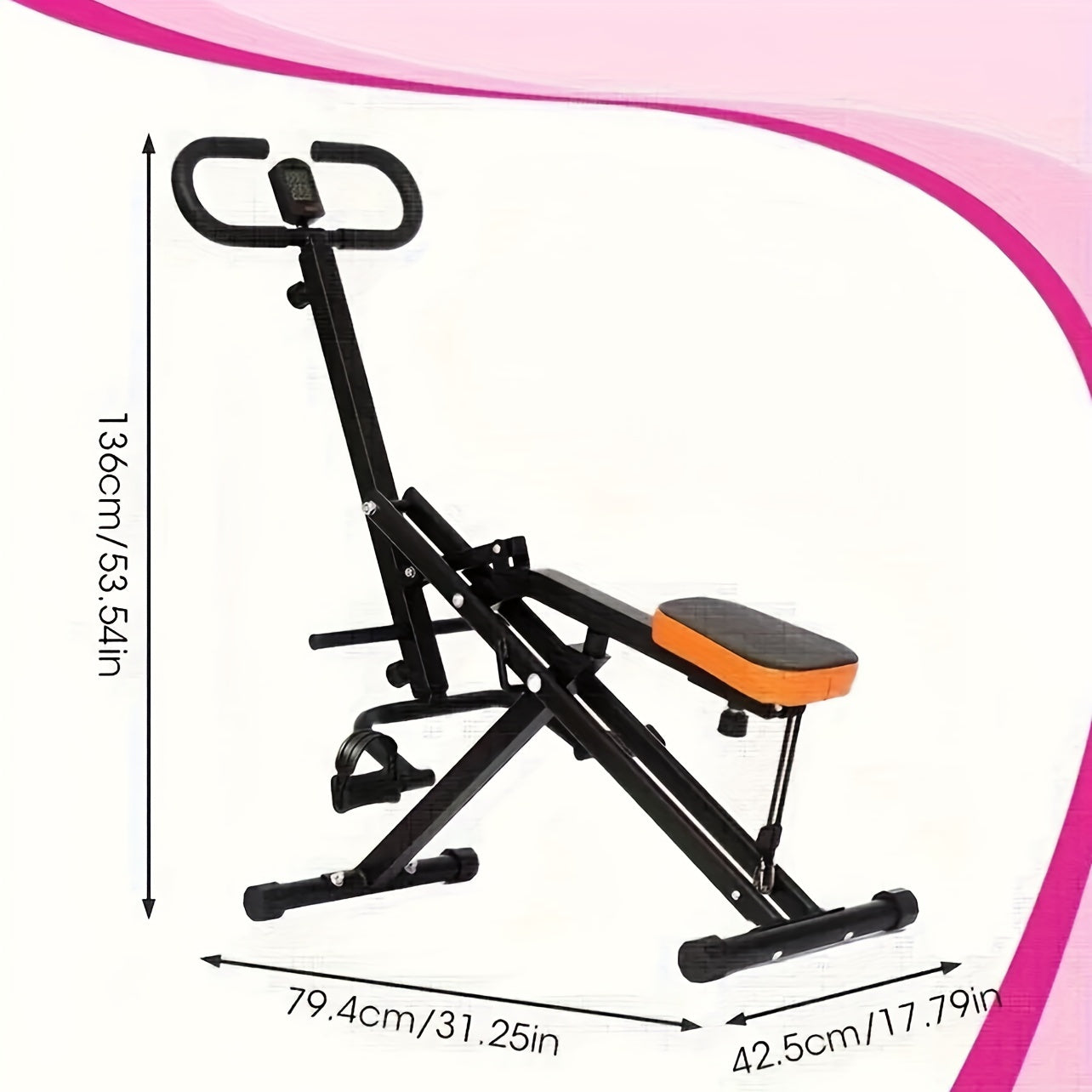 Foldable Home Gym Squat Machine Trainer