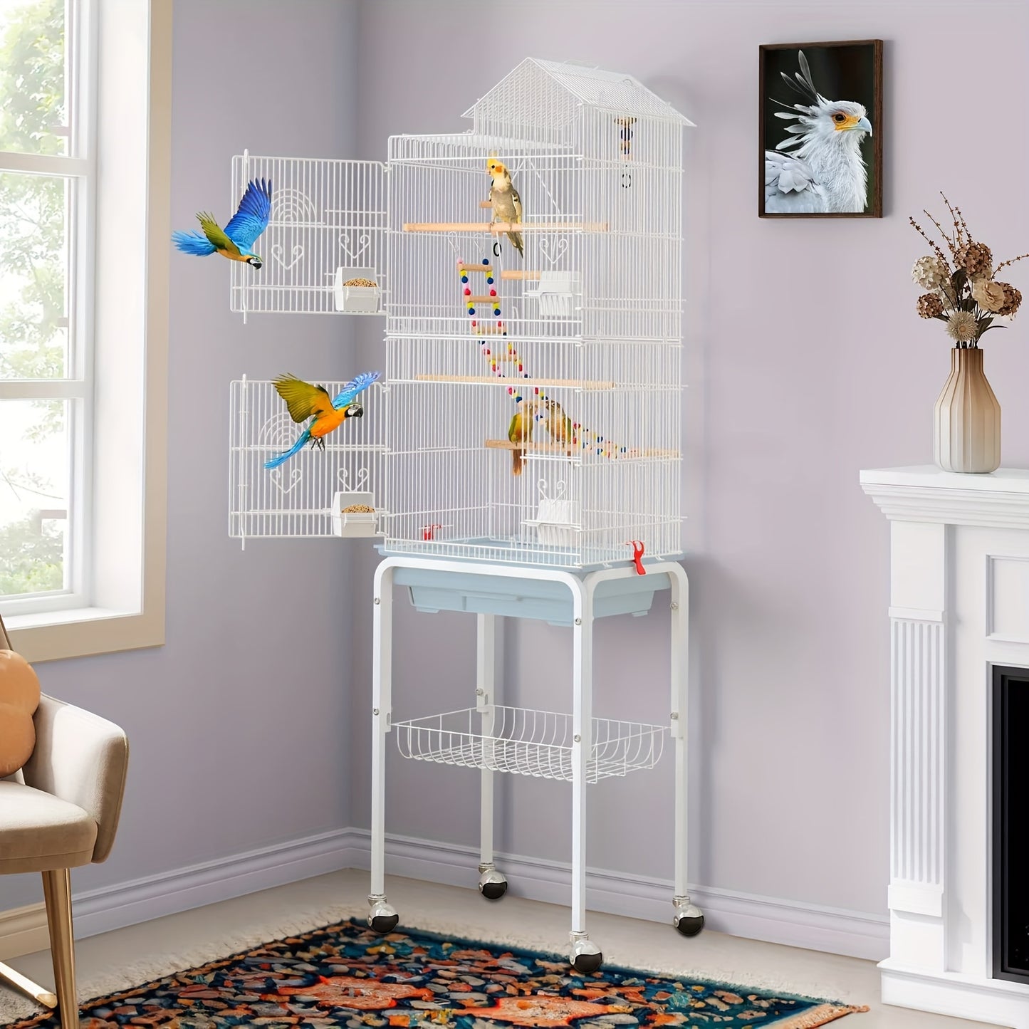 62 Inch Large Birdcage Parrot Cage