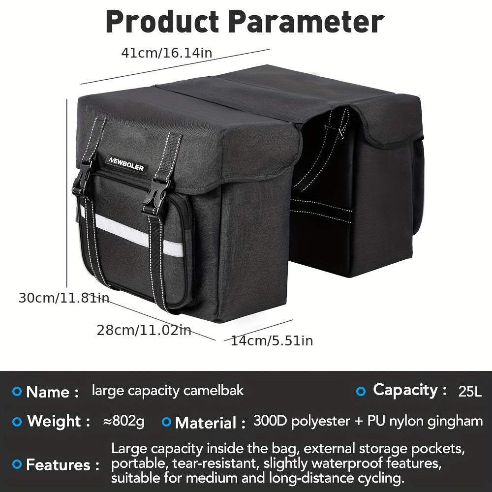 25L Large Capacity Mountain Bike Rear Shelf Pack