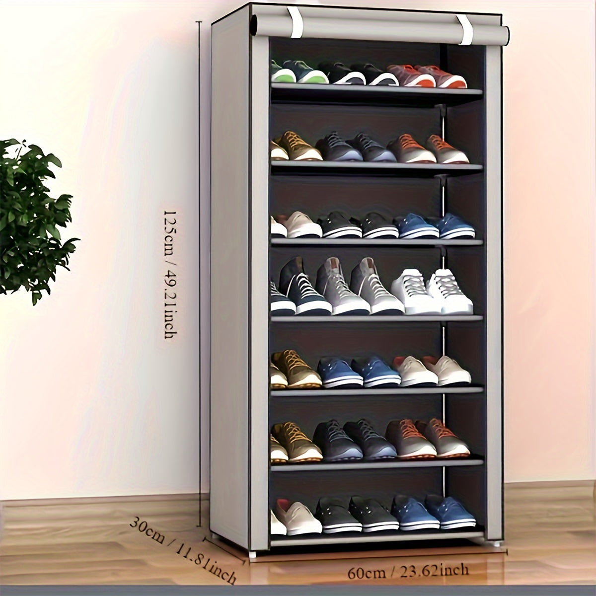 6/8/10 Layer Shoe Cabinet With Dust Cover