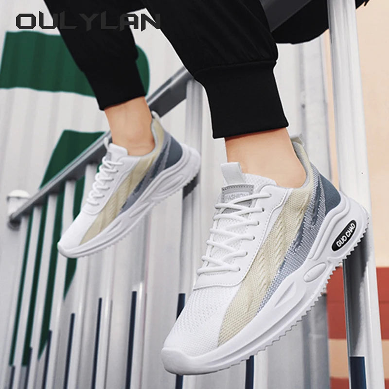 2024 Men's Running Sneakers Summer Breathable Shoes for Sports Anti slip Soft Sole Fitness Training Shoes Casual Mesh Shoes - Heidi Ho Your Wellness Pro