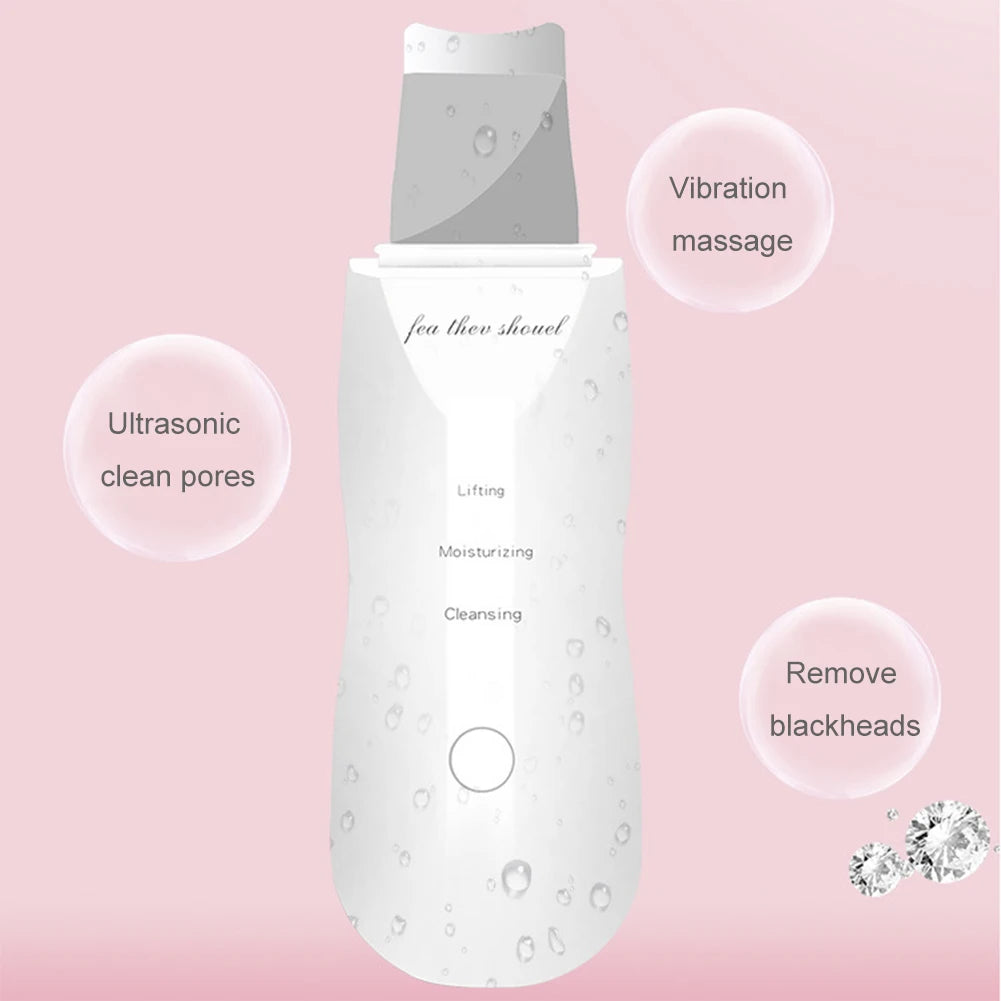 Face Ultrasonic Skin Scrubber Cleaner - Heidi Ho Your Wellness Pro