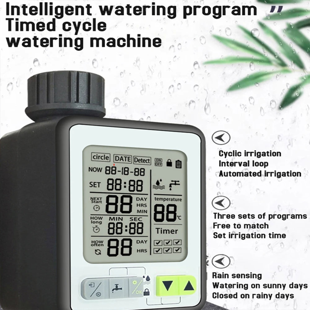 Garden Irrigation Water Timer with Rain Delay - Heidi Ho Your Wellness Pro