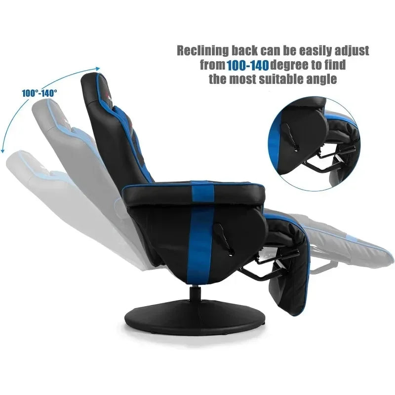 Gaming Recliner Massage  with Footrest . - Heidi Ho Your Wellness Pro