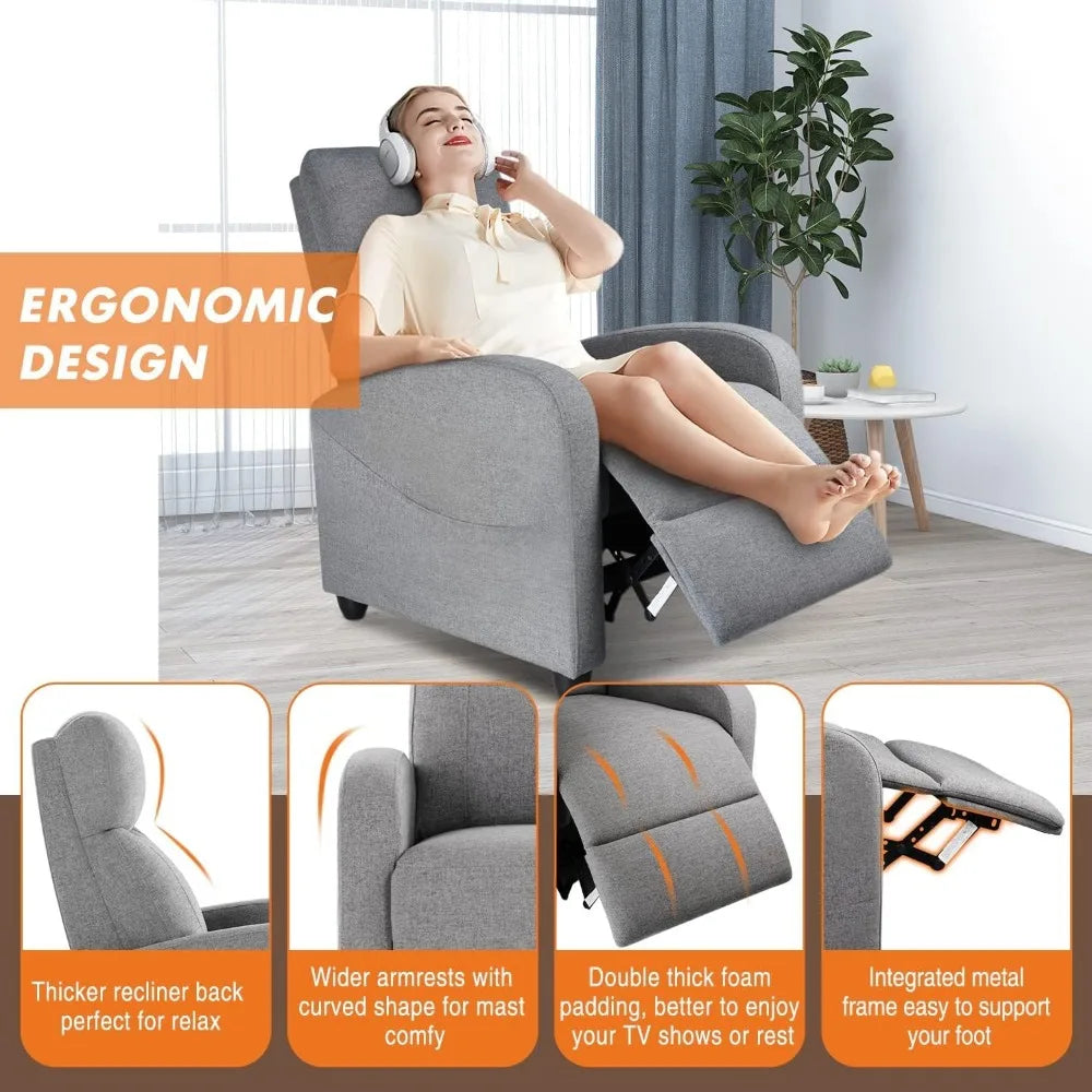 Recliner Chair for Adults with Lumbar Support - Heidi Ho Your Wellness Pro