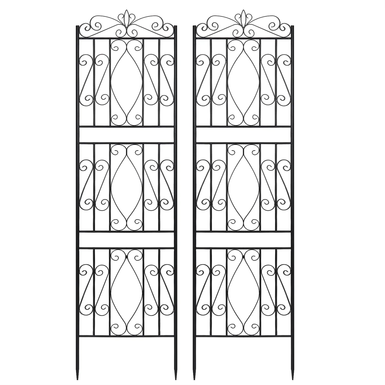 2PCS Tall Metal Garden Trellis Fence - Heidi Ho Your Wellness Pro