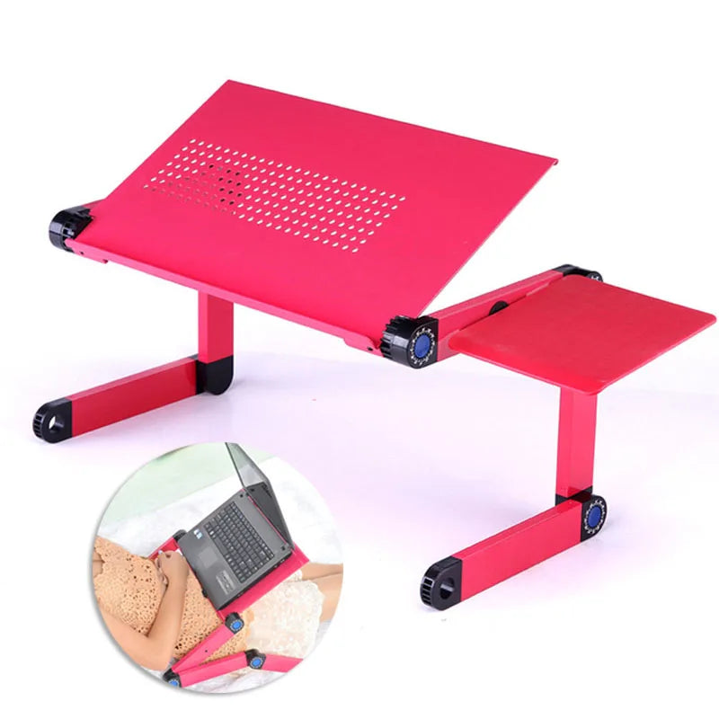 Adjustable Aluminum Alloy Folding Laptop Stand. - Heidi Ho Your Wellness Pro