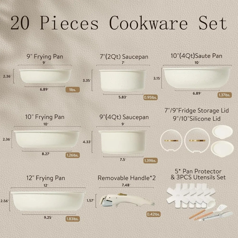 Tableware Pans Sets Nonstick Cookware - Heidi Ho Your Wellness Pro