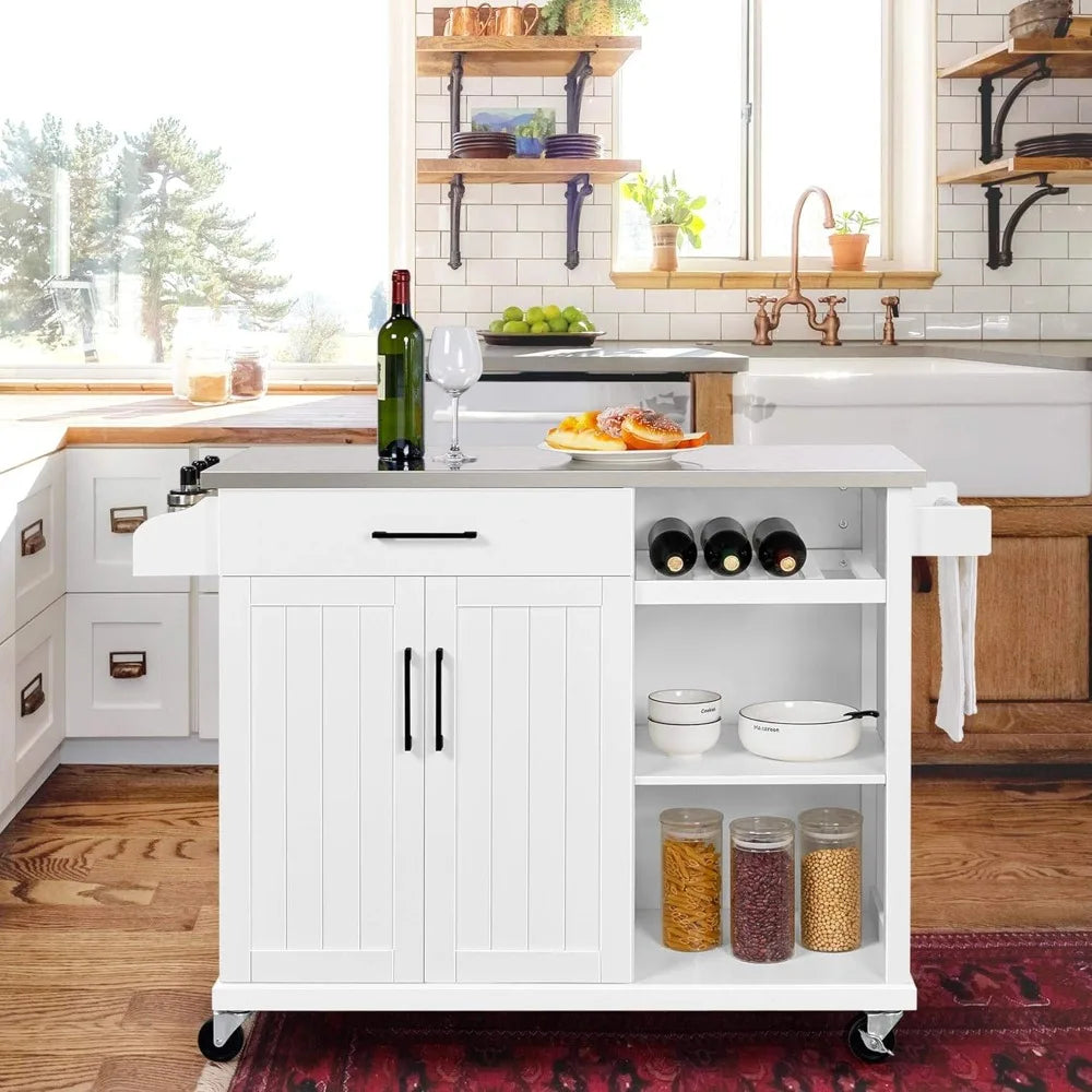 Kitchen Island on Wheels - Heidi Ho Your Wellness Pro