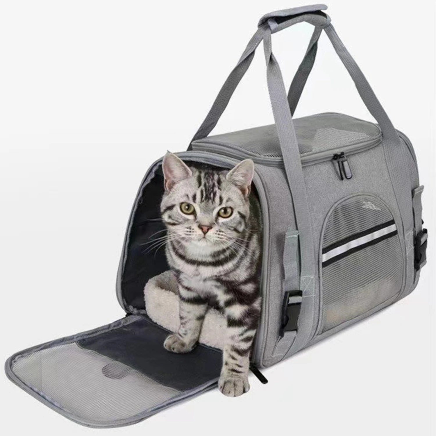 New Adjustable Convenient Spacious Soft-Sided Pet Carrier Backpack - Comfortable for Small Dogs and Cats on Long Journeys - Effo - Heidi Ho Your Wellness Pro