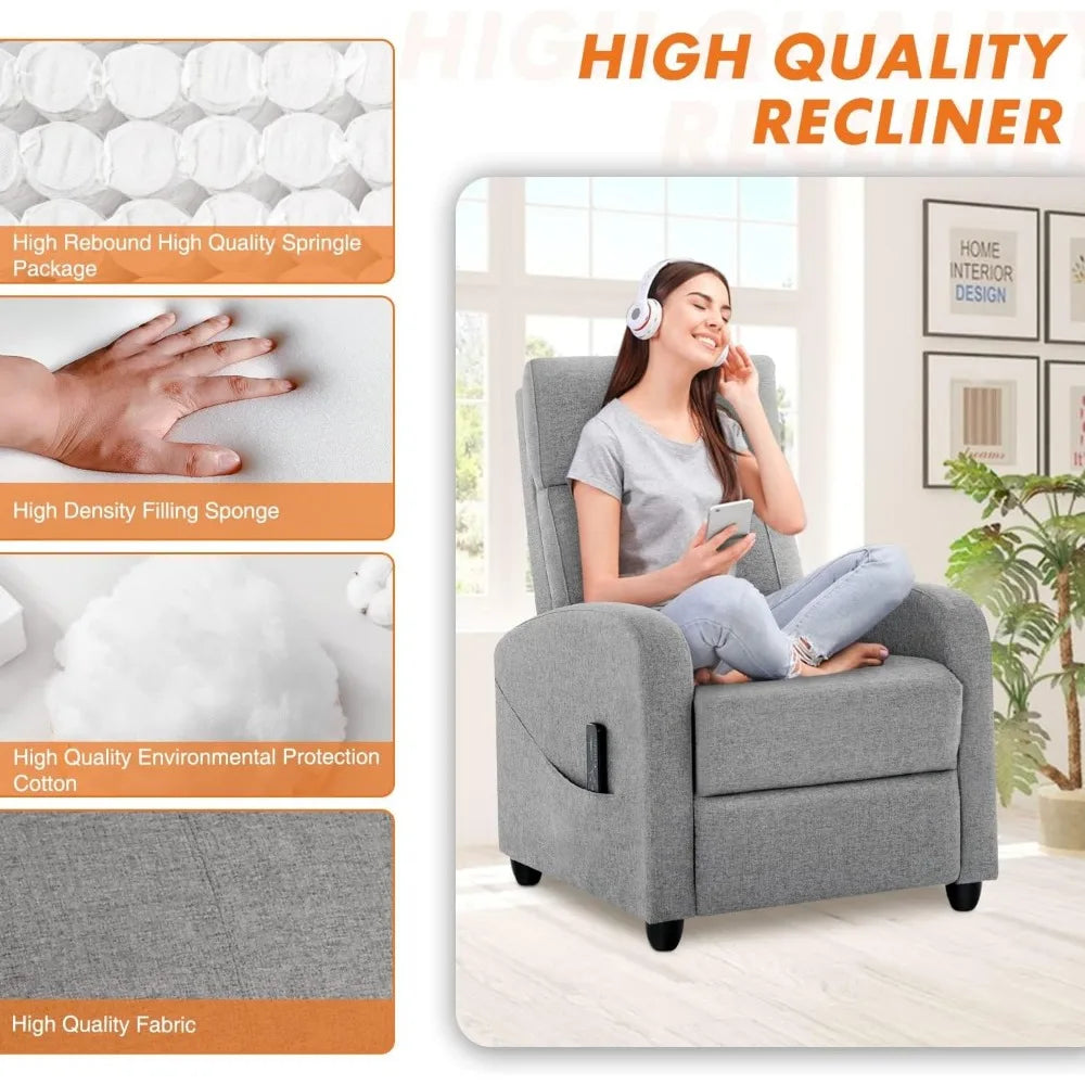 Recliner Chair for Adults with Lumbar Support - Heidi Ho Your Wellness Pro