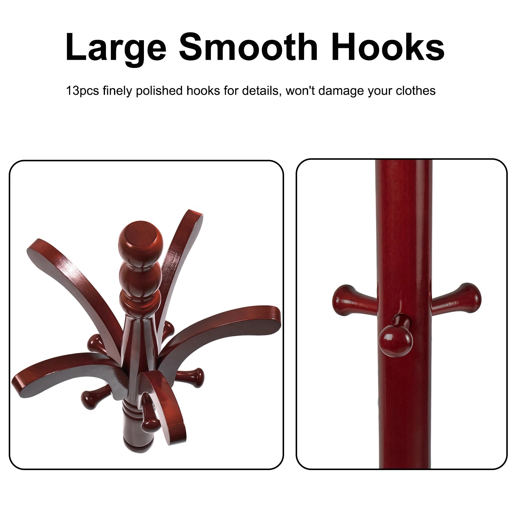 Wooden Coat Rack Stand - Heidi Ho Your Wellness Pro