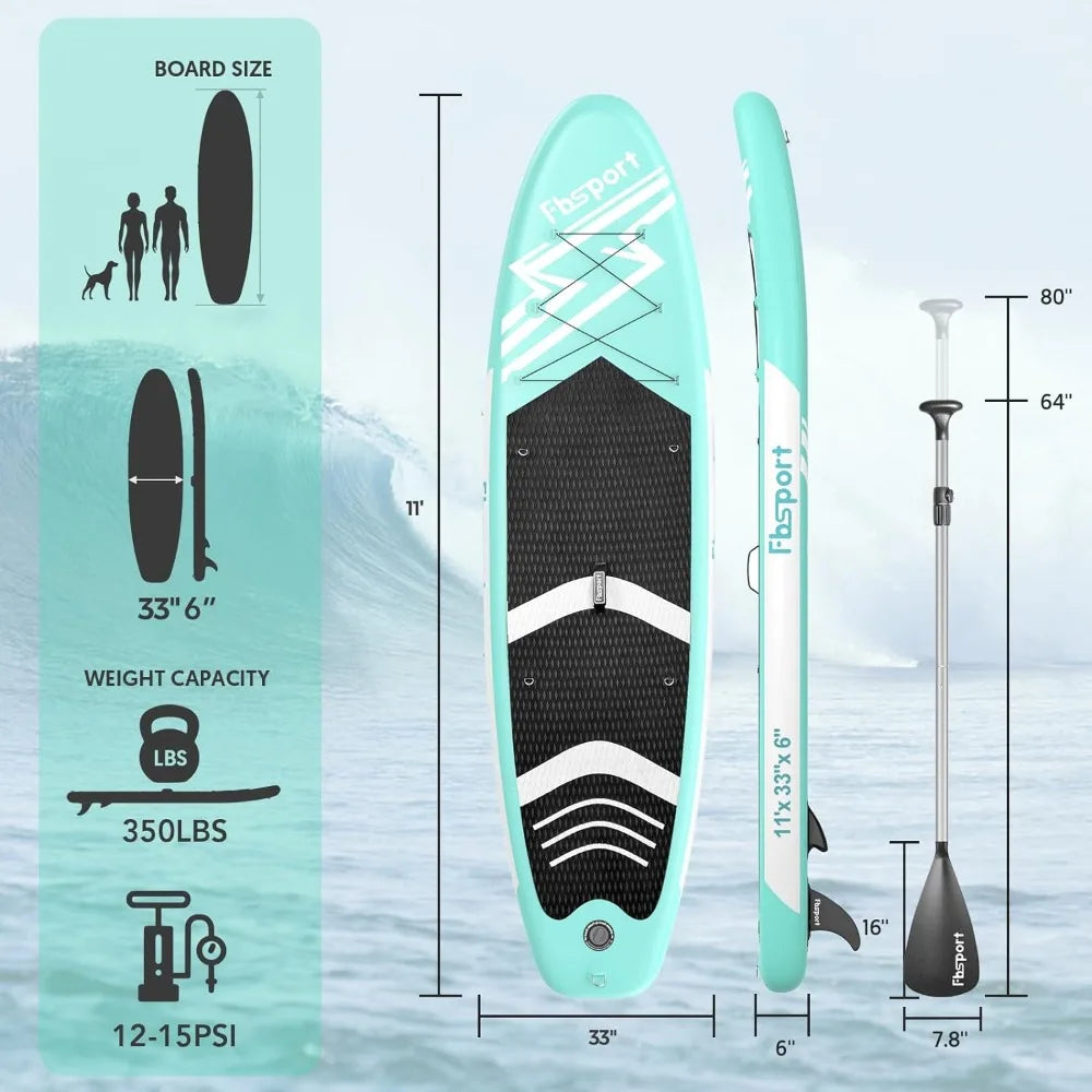 11' Premium Stand Up Paddle Board - Heidi Ho Your Wellness Pro