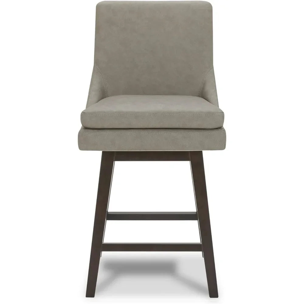 Counter Height Barstool with Back Upholstered - Heidi Ho Your Wellness Pro