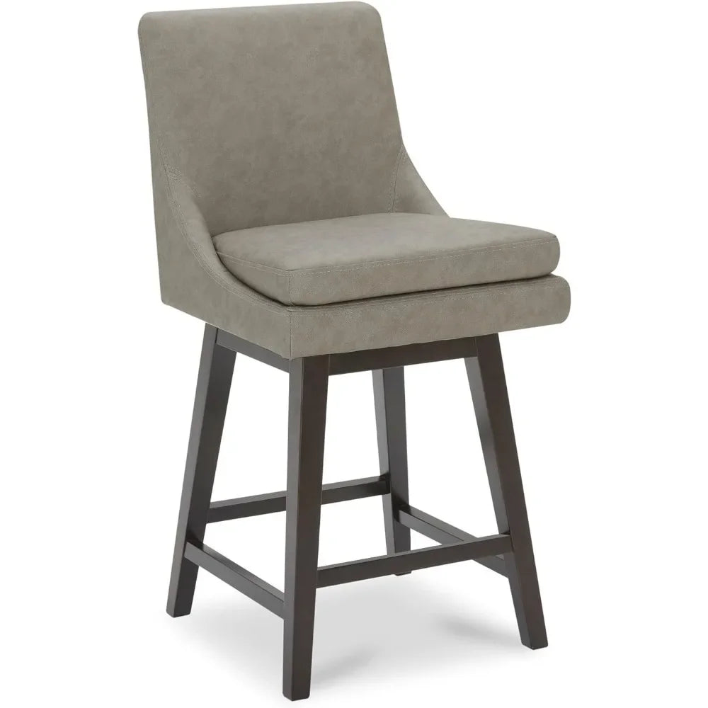 Counter Height Barstool with Back Upholstered - Heidi Ho Your Wellness Pro