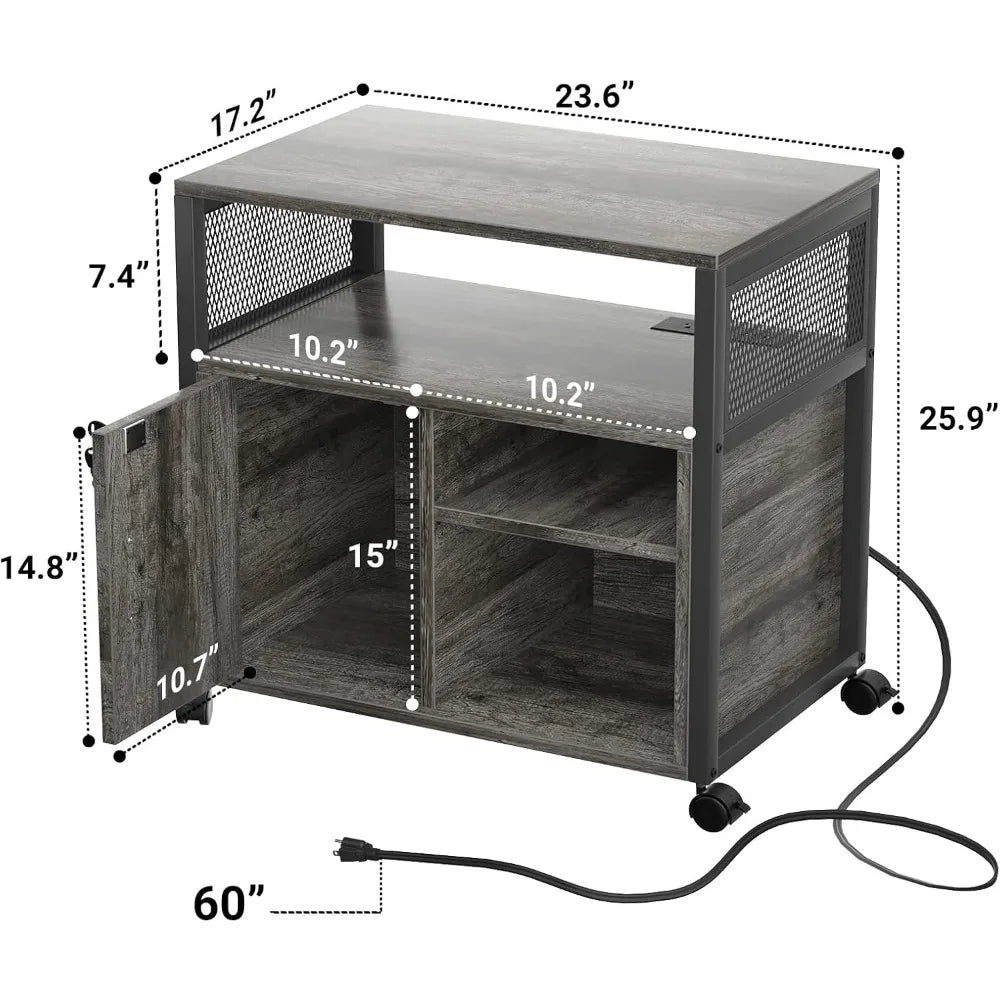 Office Filing Cabinets with Socket and USB - Heidi Ho Your Wellness Pro