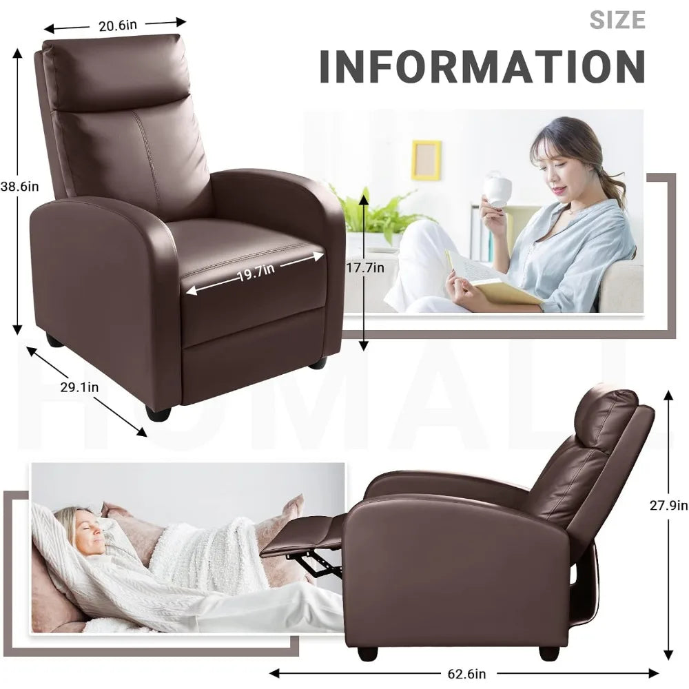 Recliners Home Theater Seating with Lumbar Support - Heidi Ho Your Wellness Pro