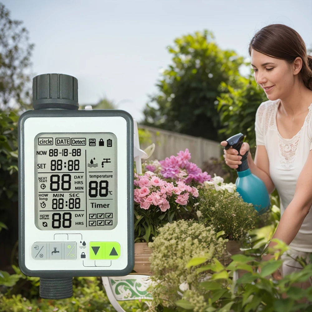 Garden Irrigation Water Timer with Rain Delay - Heidi Ho Your Wellness Pro