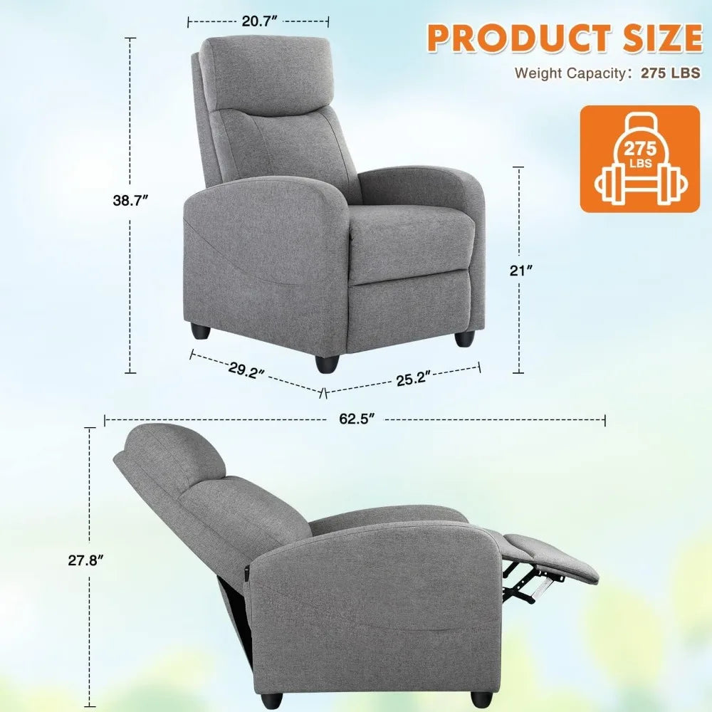 Recliner Chair for Adults with Lumbar Support - Heidi Ho Your Wellness Pro