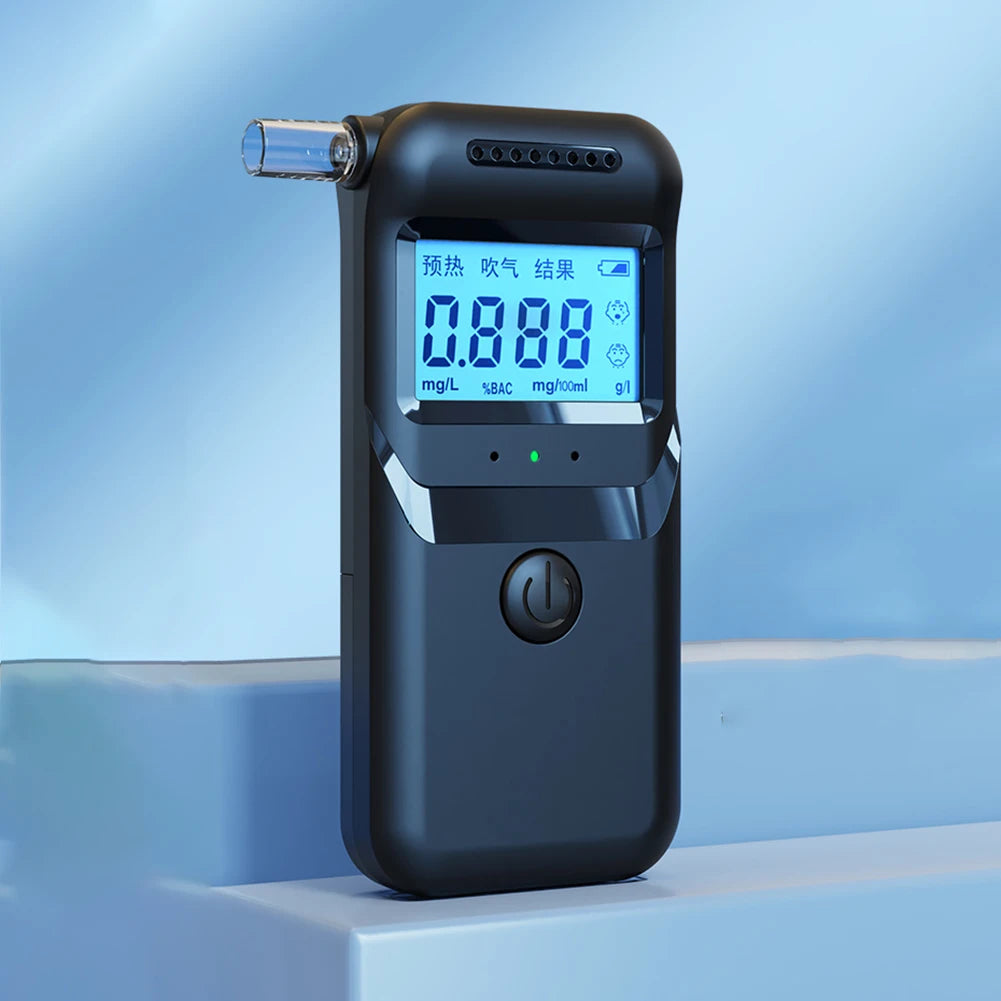 Digital Alcohol Breath Tester with 5 Mouthpieces - Heidi Ho Your Wellness Pro