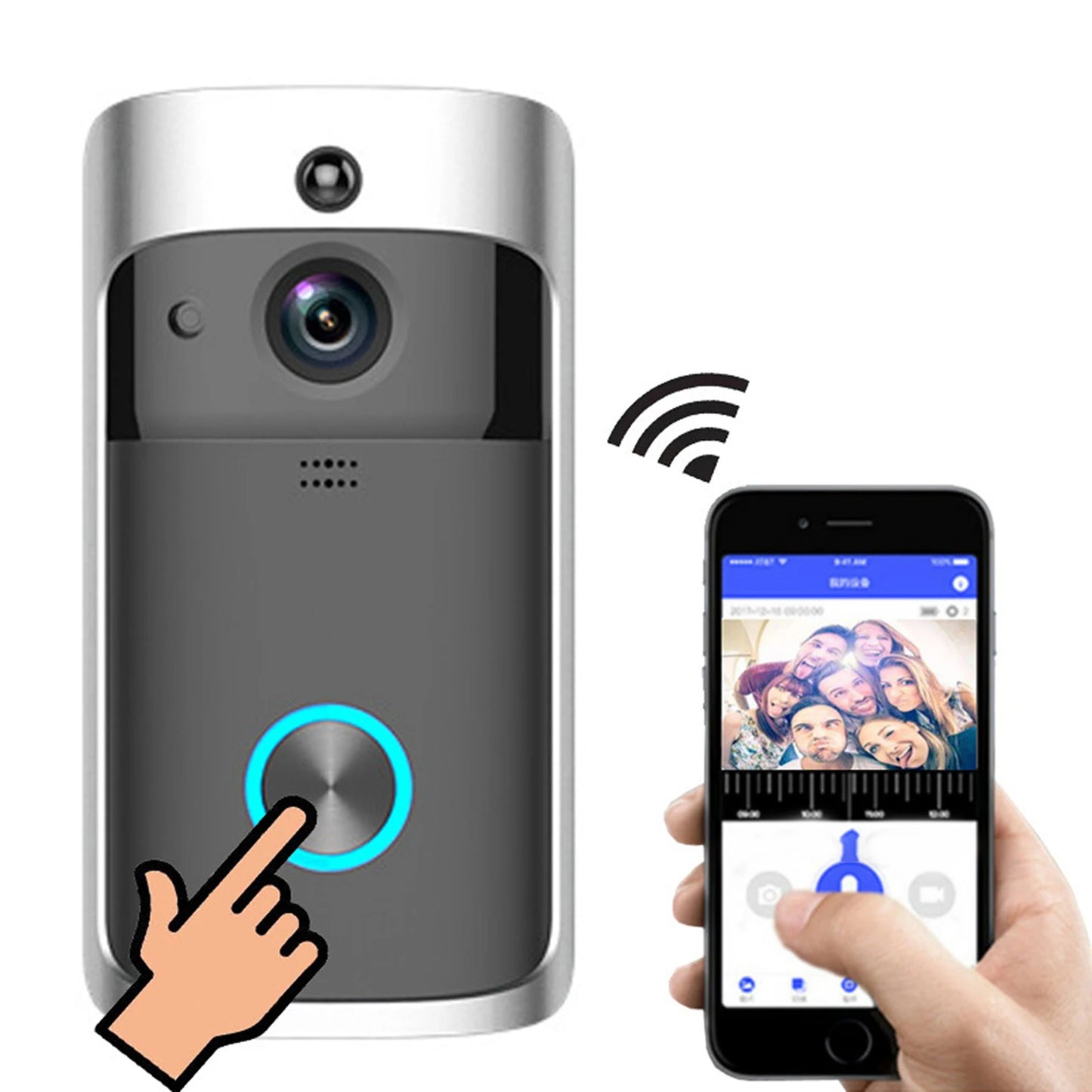 V5 Video Door Bell Wireless Doorbell. - Heidi Ho Your Wellness Pro