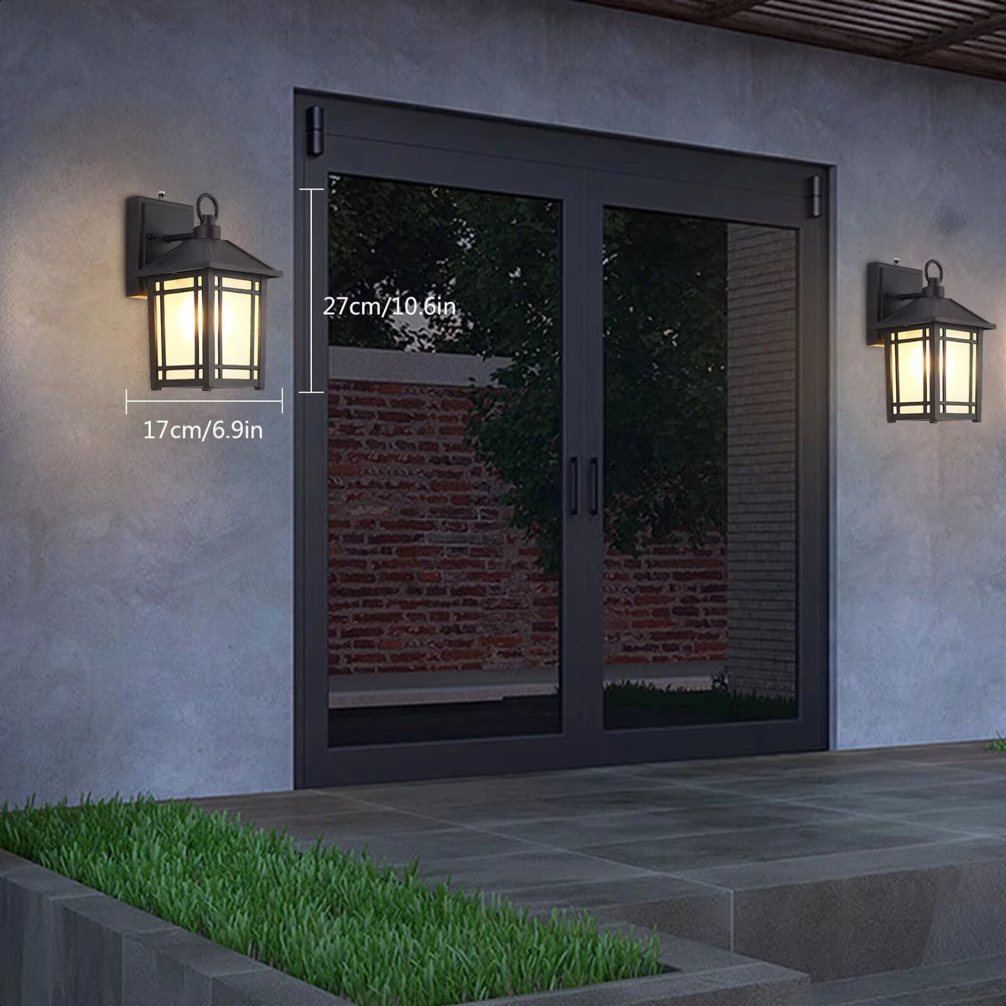 Outdoor Motion Sensor Wall Mounted Lamp - Heidi Ho Your Wellness Pro