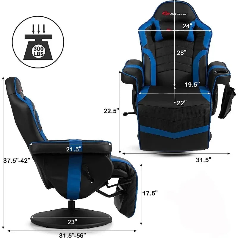 Gaming Recliner Massage  with Footrest . - Heidi Ho Your Wellness Pro