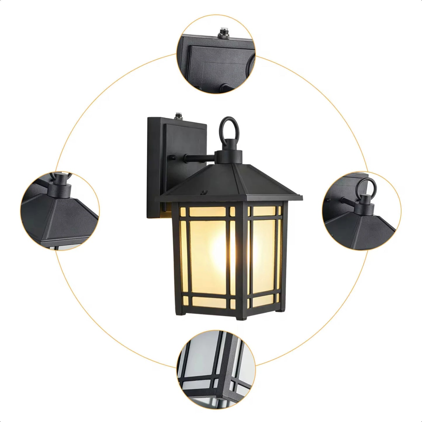 Outdoor Motion Sensor Wall Mounted Lamp - Heidi Ho Your Wellness Pro